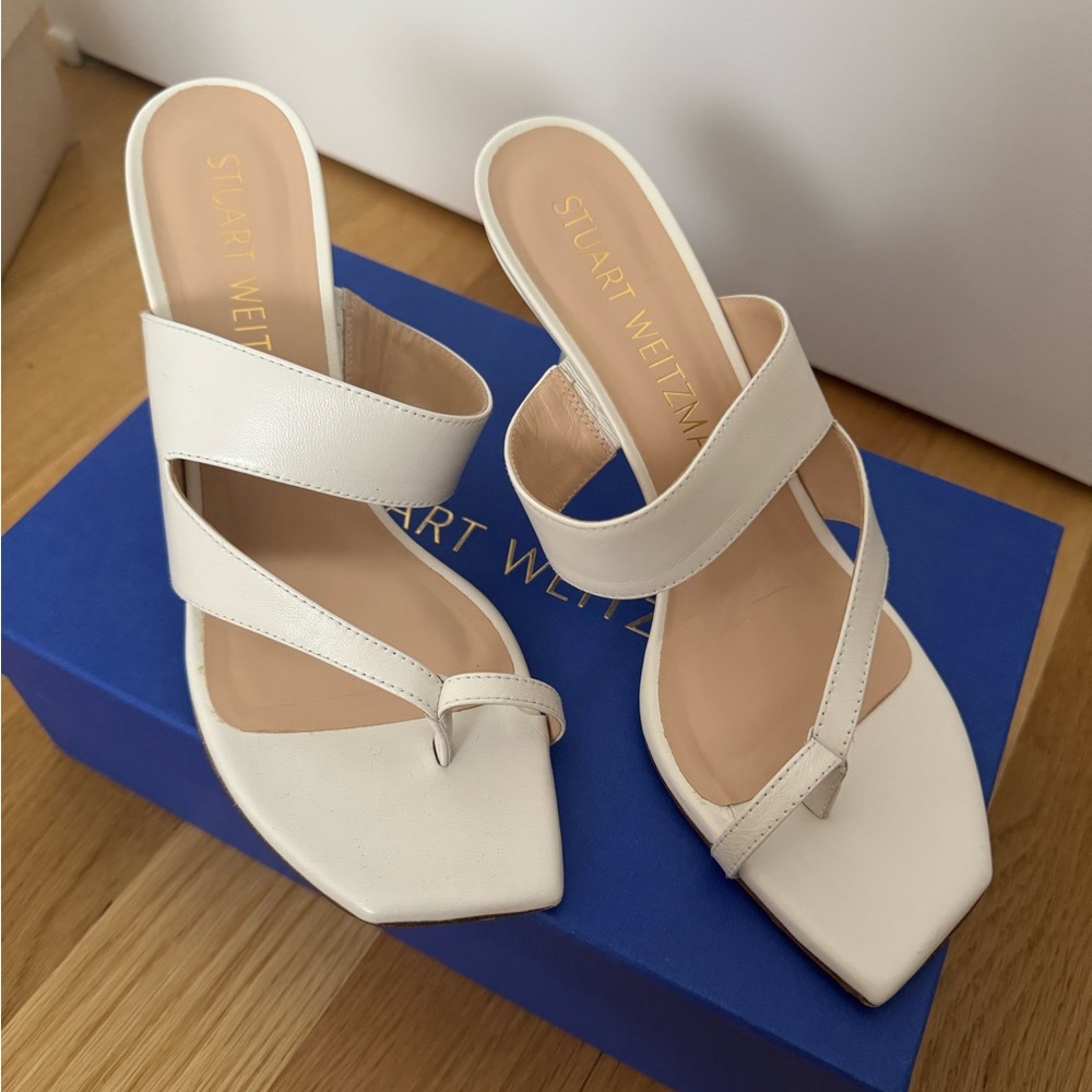 Stuart Weitzman Cream Women's Sandals